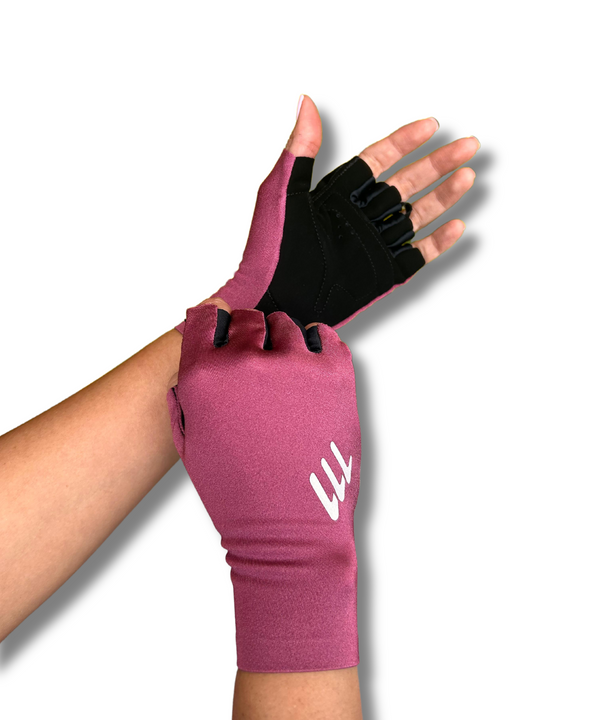 Guantes medio fondo burgundy