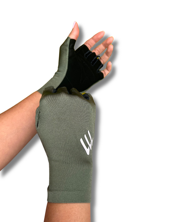 Guantes medio fondo olive