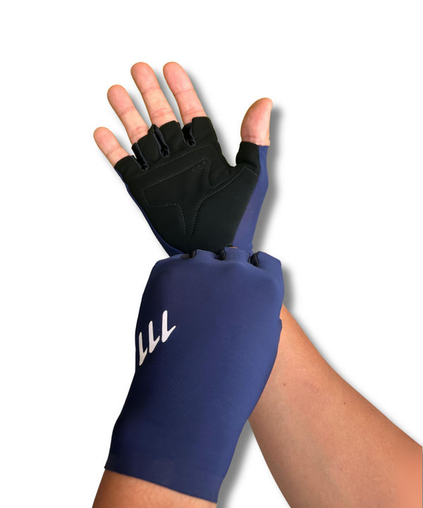 Guantes medio fondo azules