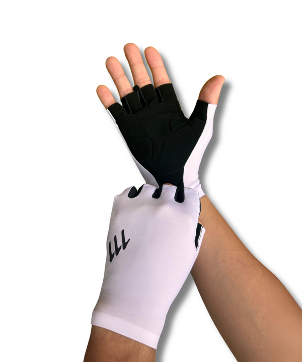 Guantes medio fondo white