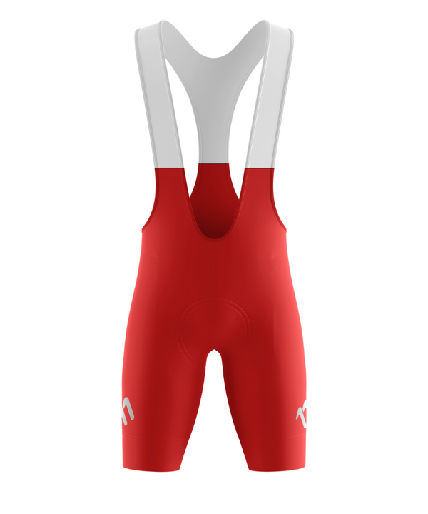 Bib Short sin costuras cherry hombre