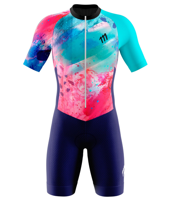 Traje triatlón racer coral hombre