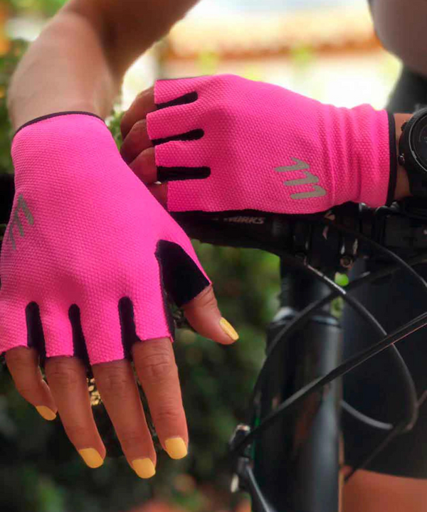 Guantes medio fondo rose