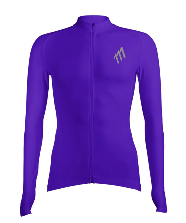 Jersey de ciclismo essentials manga larga iris hombre