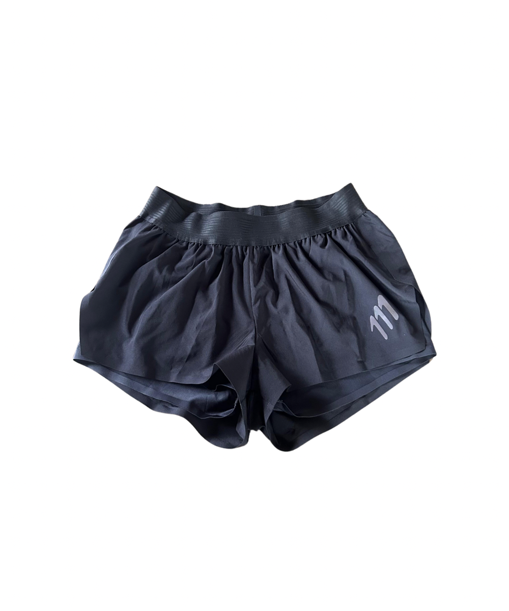 Pantaloneta de running elite negra mujer