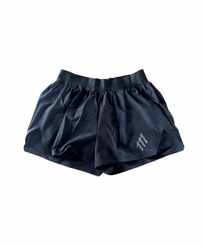 Pantaloneta de running elite negra hombre