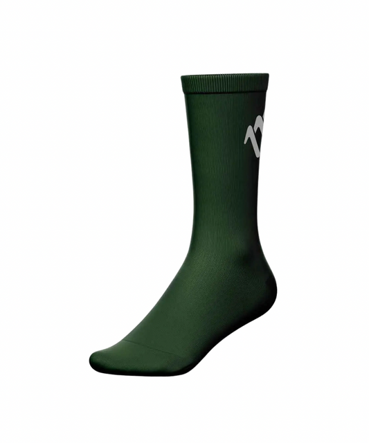 Dark green cycling socks