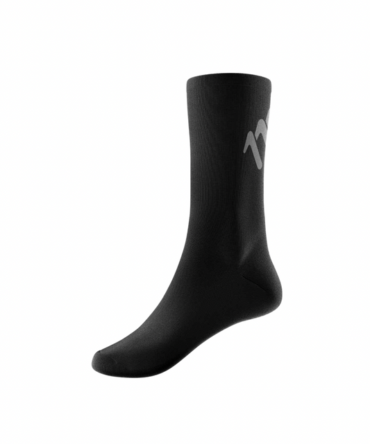 Long distance black cycling socks