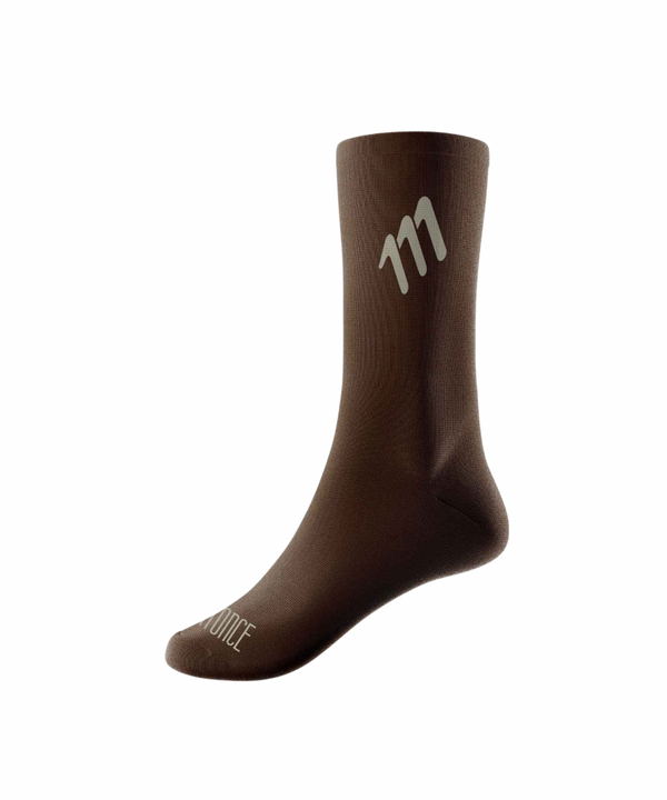 Long distance brown cycling socks