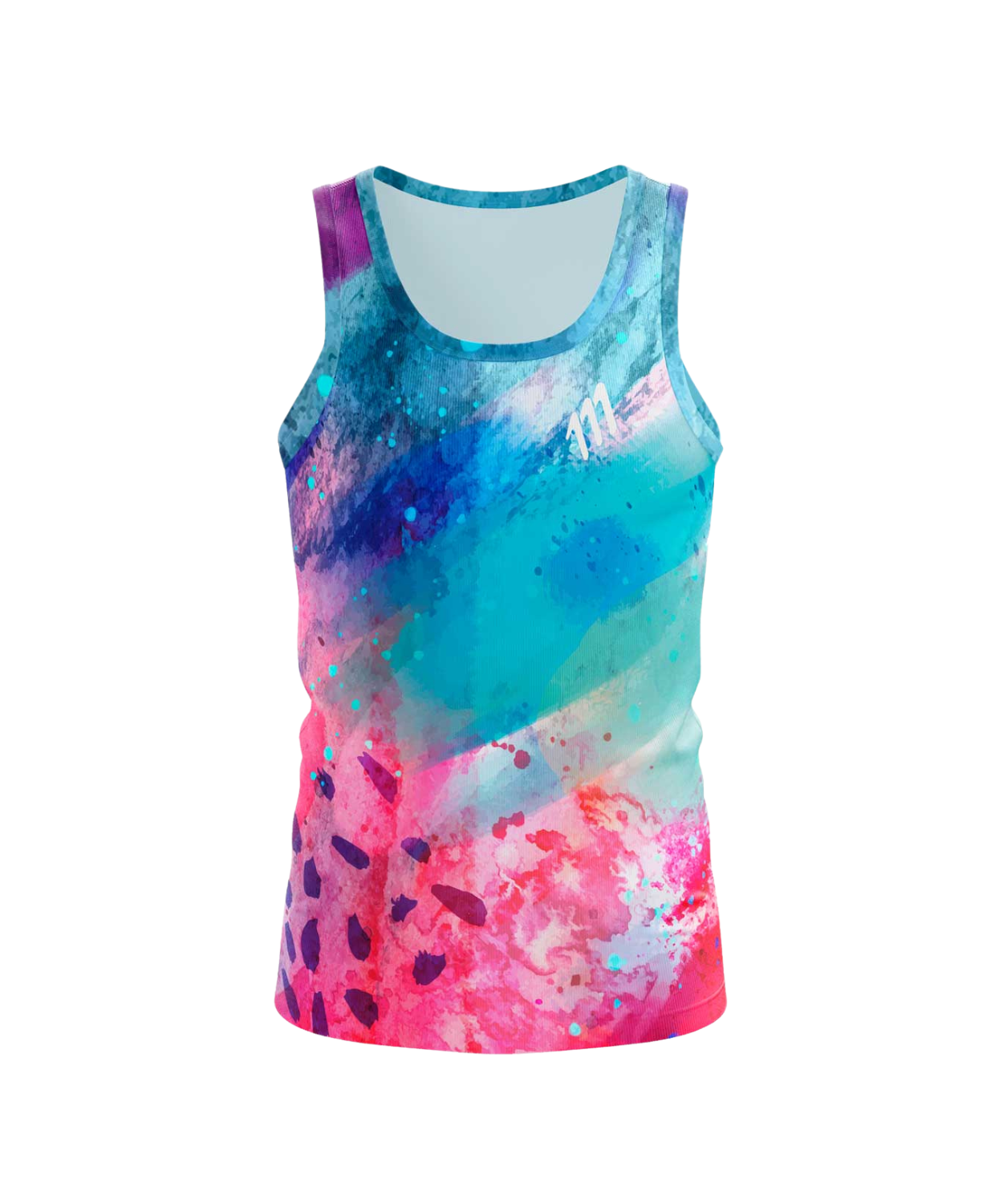 Running tank coral hombre