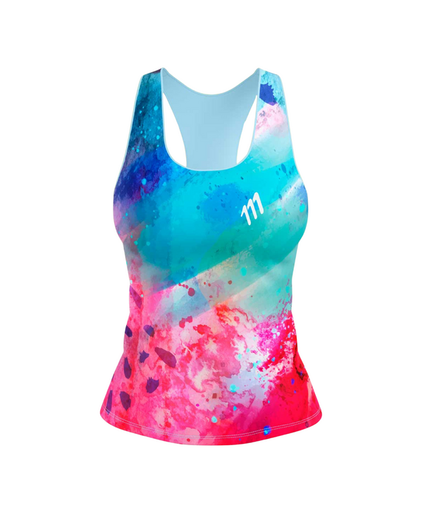 Running tank coral mujer