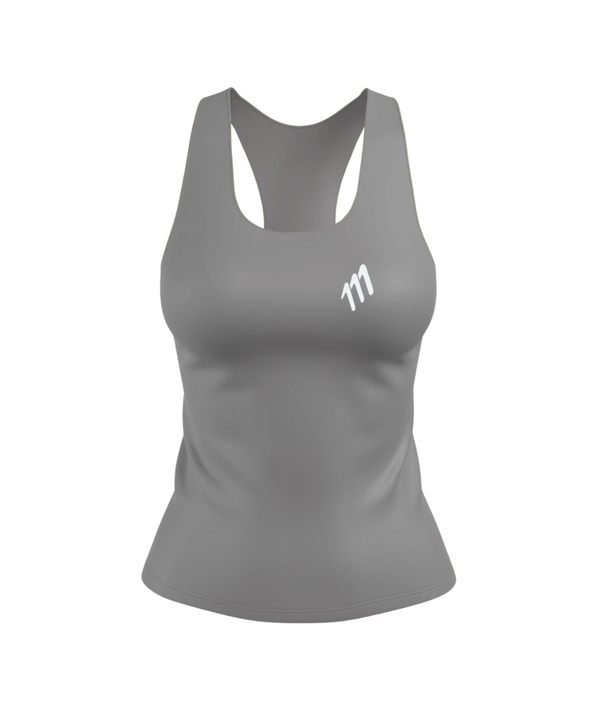 Running tank gris mujer