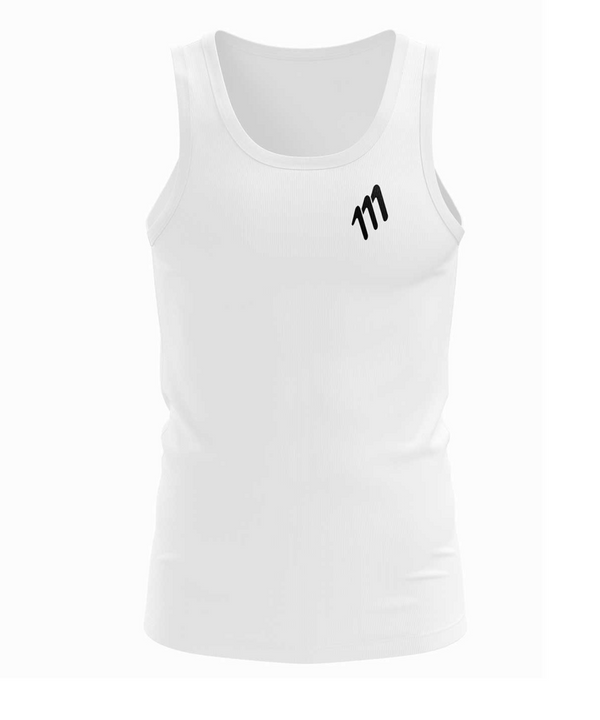 Running Tank Hombre Blanco Microperforada