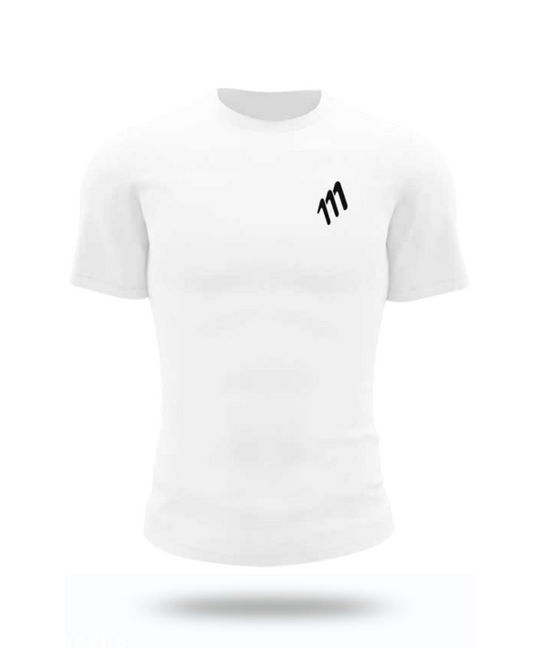 Running tee hombre blanca