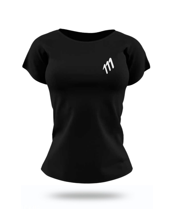 Running tee mujer negra