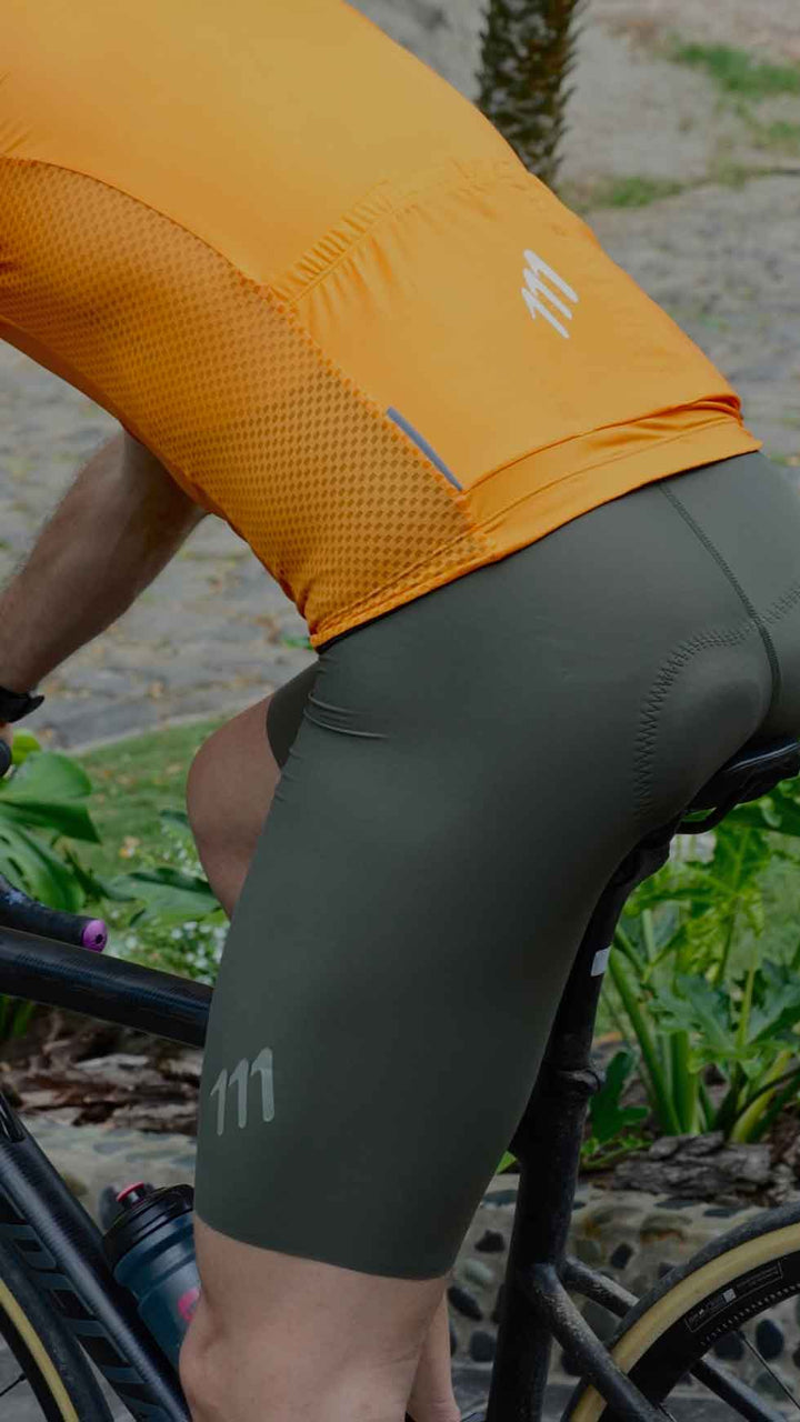 Bib short sin costuras  verde hombre - 111 Cientonce